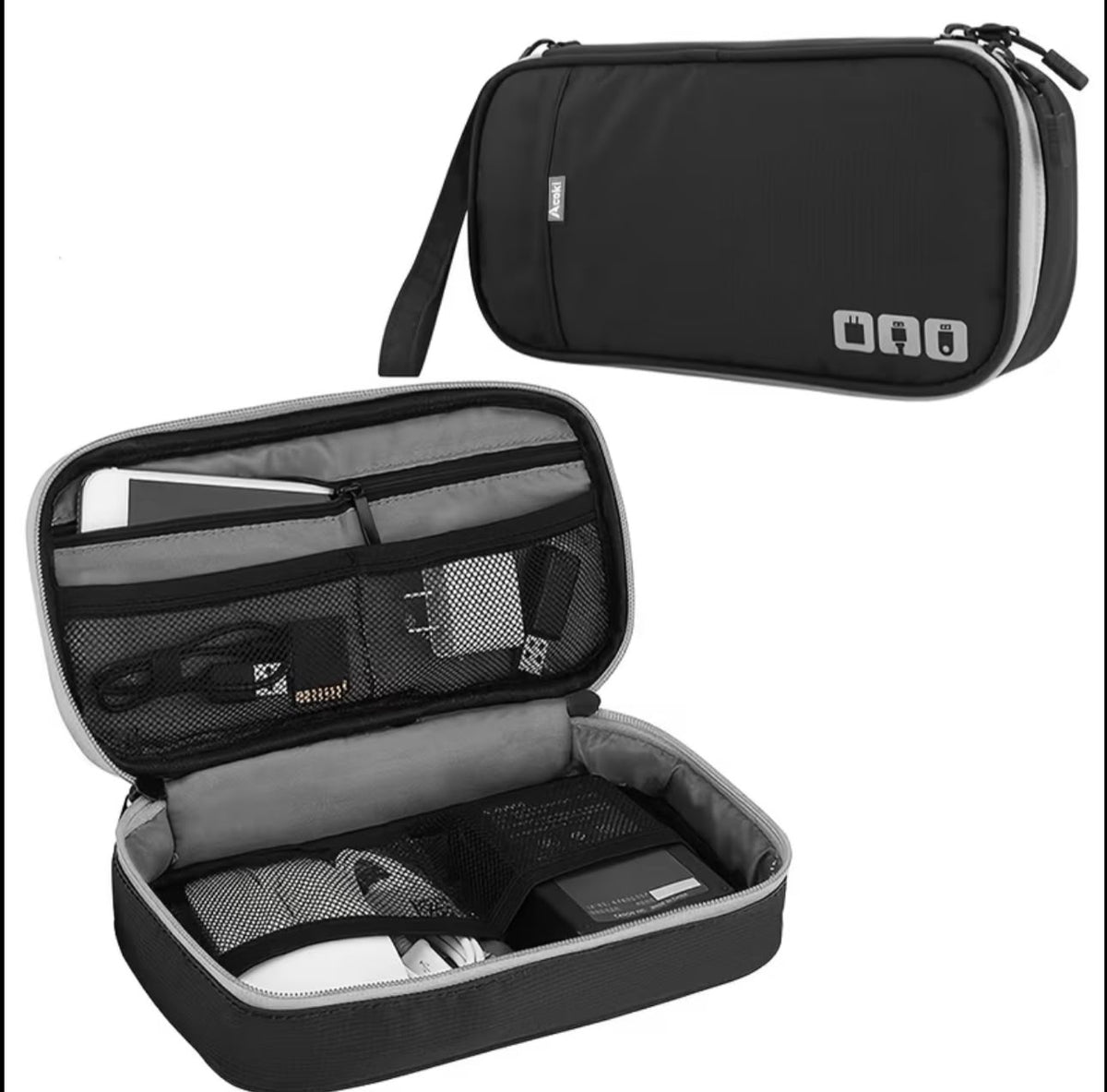 Travel Tech Organizer — Cable &amp; Charger Case